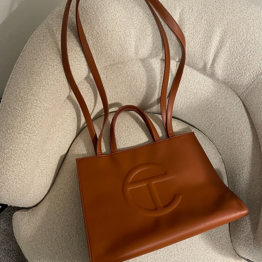 Authentic Telfar Medium Tan Bag - image 6